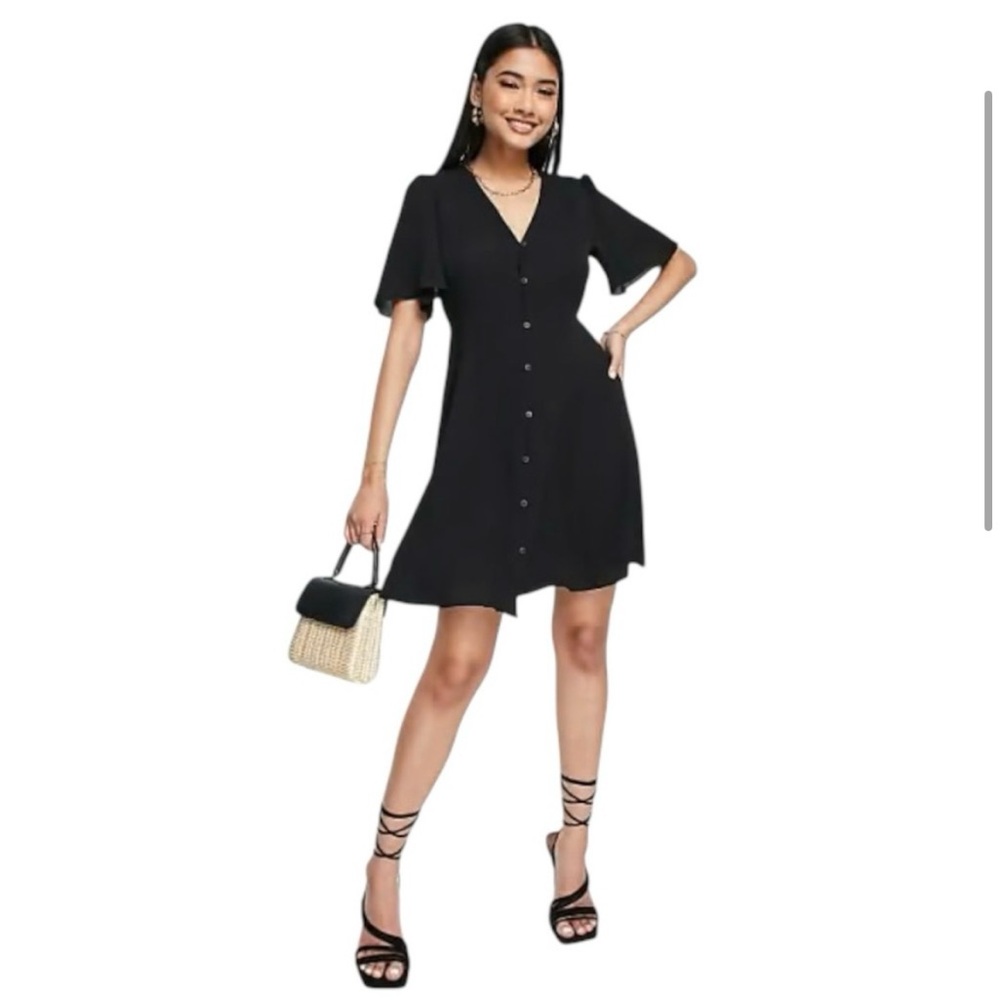 ASOS Design Button Front Dress - Picture 3 of 13